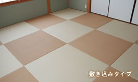 カラー畳の敷き込みタイプ