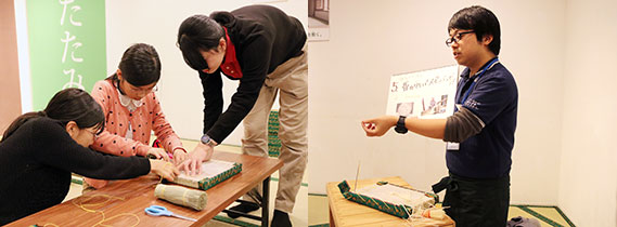 キッザニア甲子園で中学生向けに畳作りのアクティビティを実施しました！ 〜ジュニアチャレンジジャパン　畳製作体験〜