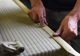 熊本県八代産イ草と信州東濃地域産で縫い上げた置き畳ひのいとひのき