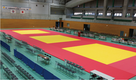 「いきいき茨城ゆめ国体」のプレ大会である「第73回国民体育大会関東ブロック大会」に柔道畳のレンタル
