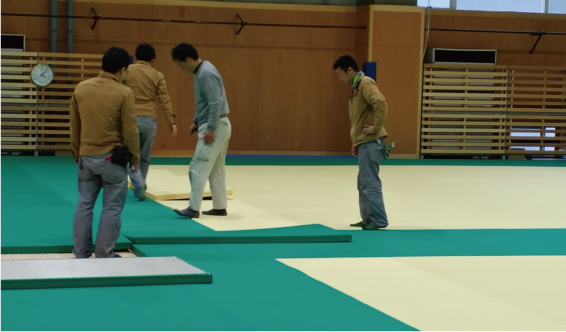 京都産業大学 柔道大会に柔道畳を納品