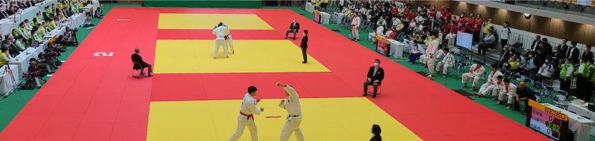 第77回国民体育大会柔道競技会（栃木県）に柔道畳をレンタル。